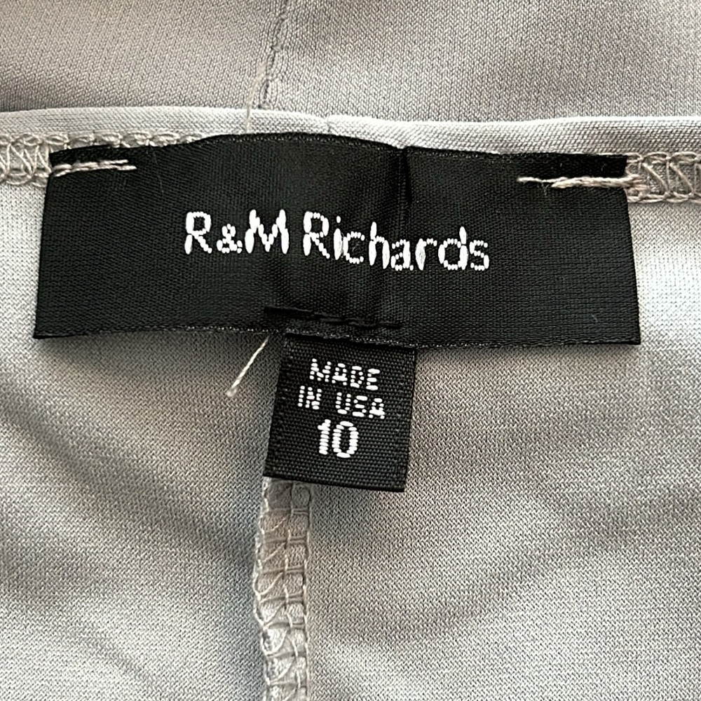 R&M Richards Scoop Neck 3/4 Sleeve Embellished Sequin 2-Piece Jacket Dress 10 - Picture 8 of 9